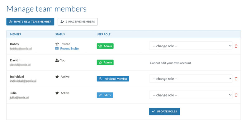 Better manage users and their levels of access in Sonix