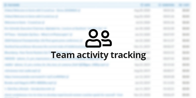 Detaillierte Aufschlüsselung der Aktivitäten jedes Teammitglieds