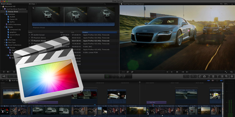 Sonix + Final Cut Pro X | Sonix lässt sich in viele gängige Multimedia-Bearbeitungsanwendungen integrieren, darunter auch Final Cut Pro X.