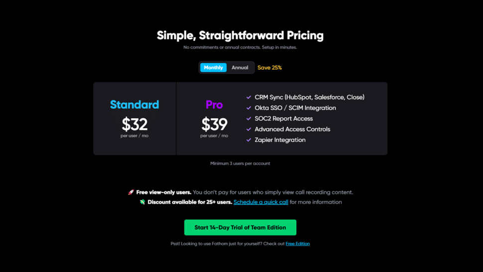 Fathom Pricing