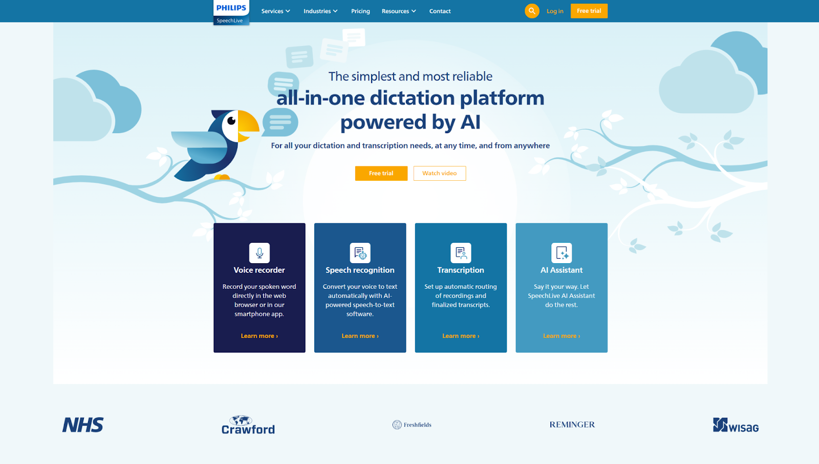 phillips speech live home page