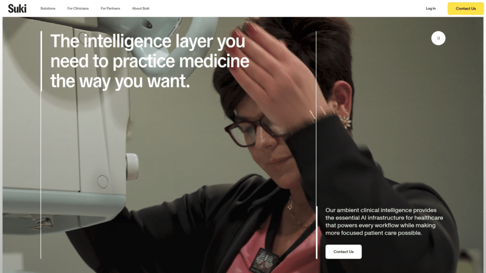Suki AI homepage
