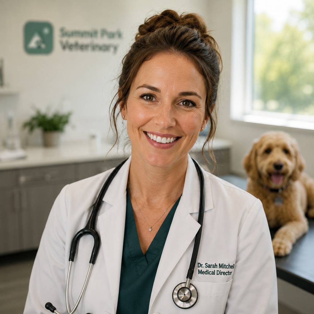 Dr. Sarah Mitchell, Medical Director, Summit Park Veterinary Clinic